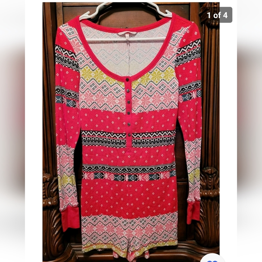 Victoria Secret Thermal Romper Small